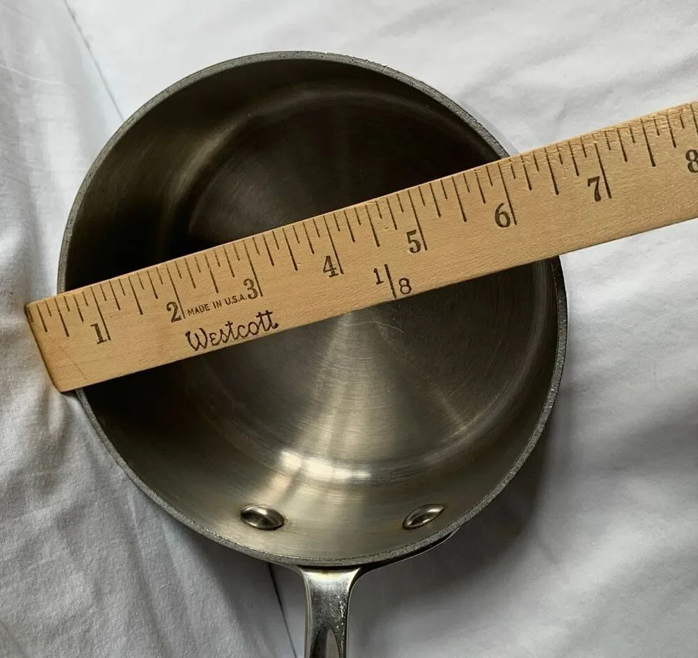 6 piece All-Clad Stainless Steel Pot Pan with Lids SET